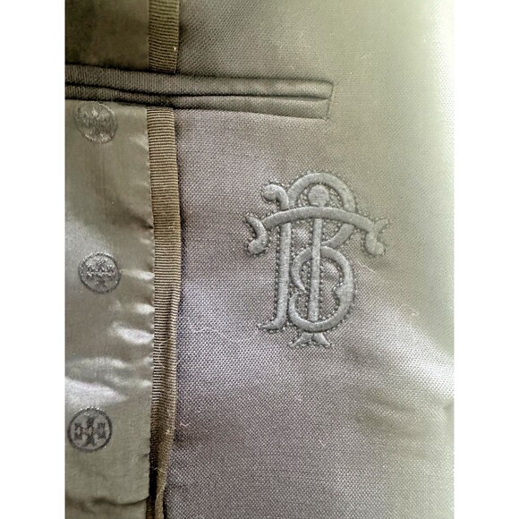 Tory Burch Blazer Women 2 Navy Wool Work Office Business Blazer Designer Classic - Picture 11 of 12